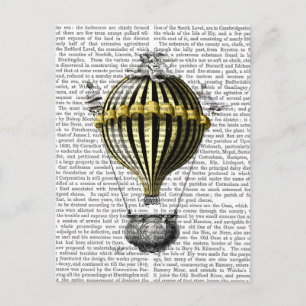 Postal Globo de fantasía barroco 3