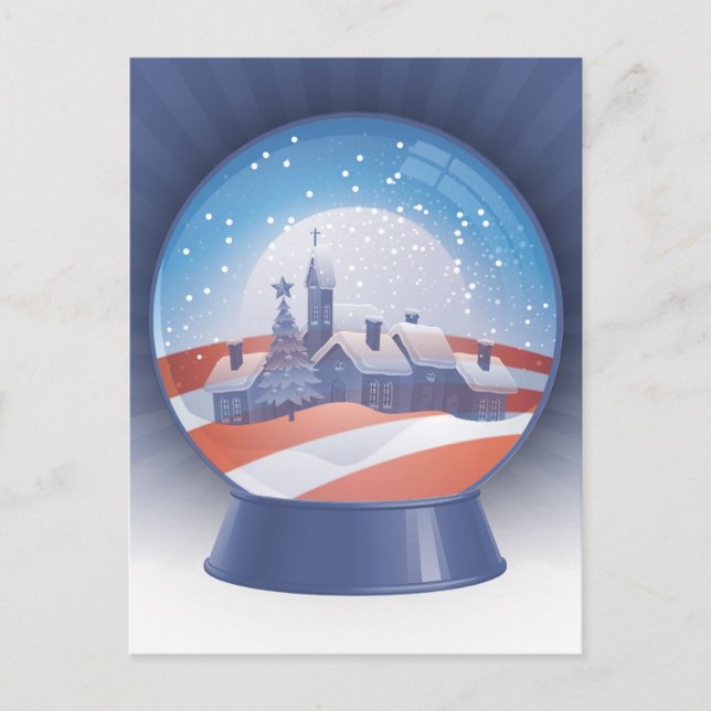 Postal globo de nieve obama (Anverso)