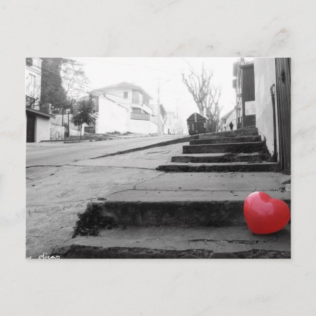 Postal Globo en la calle (Anverso)