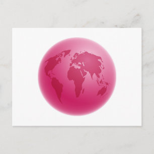 Postal Globo Rosa
