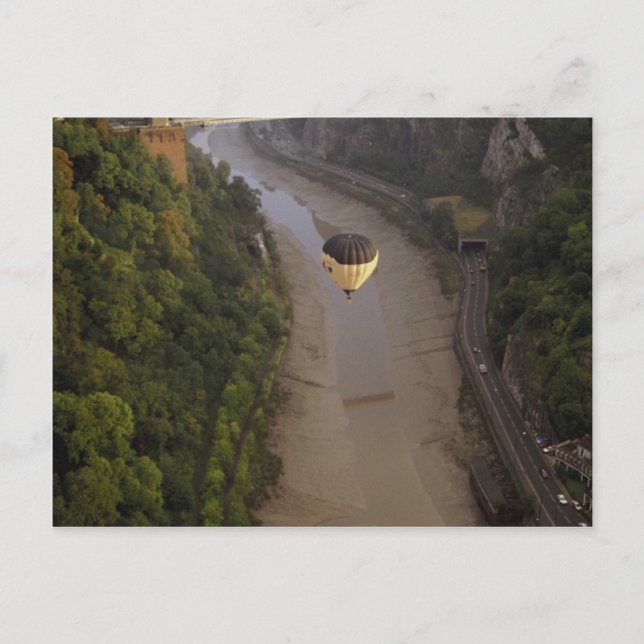 Postal Globo sobre Avon Gorge, Bristol, Inglaterra (Anverso)