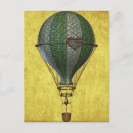Postal Globo victoriano de Steampunk
