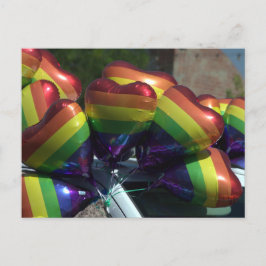 Postal globos arco iris