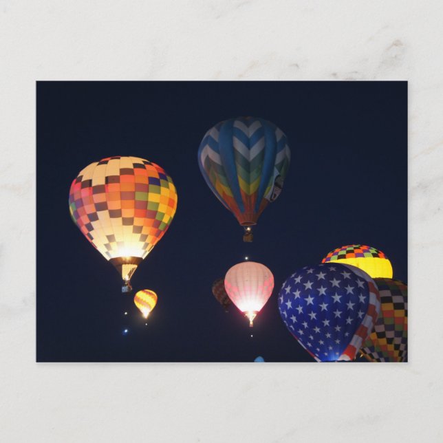 Postal Globos brillantes (Anverso)