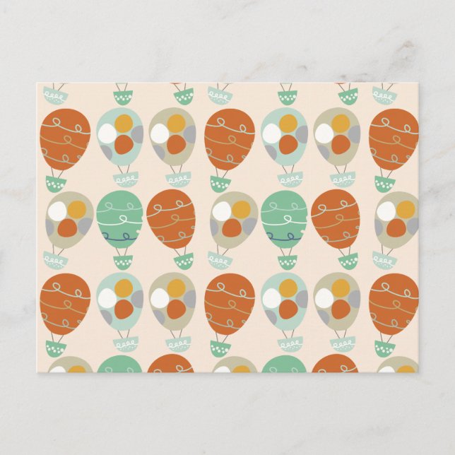 Postal Globos caprichosos del aire caliente (Anverso)