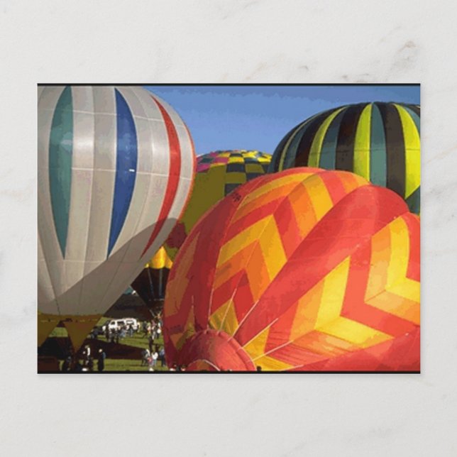 Postal Globos de aire caliente (Anverso)