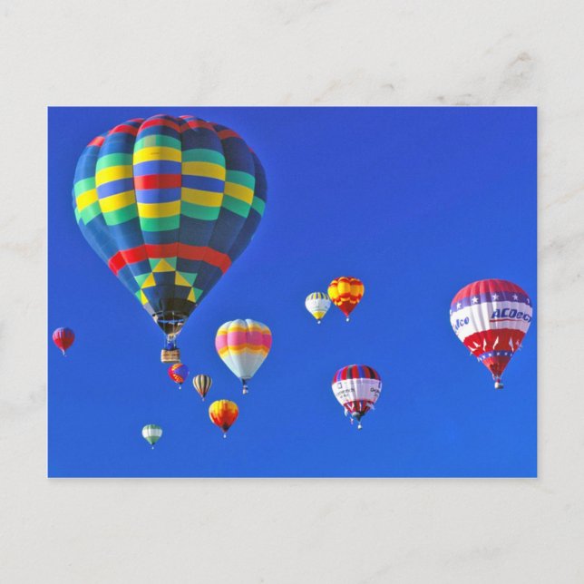 Postal globos de aire caliente (Anverso)