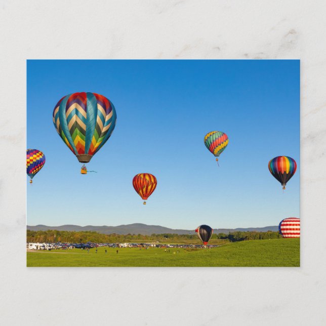 Postal Globos de aire caliente (Anverso)