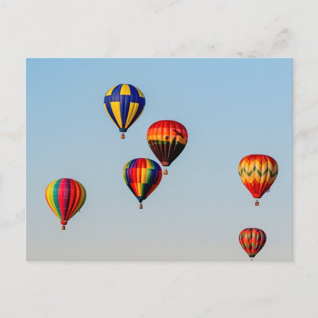 Postal Globos de aire caliente (Anverso)