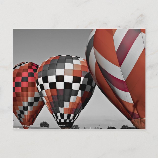 Postal Globos de aire caliente (Anverso)