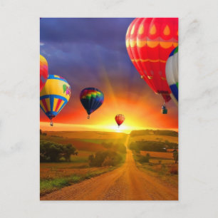 Postal Globos de aire caliente