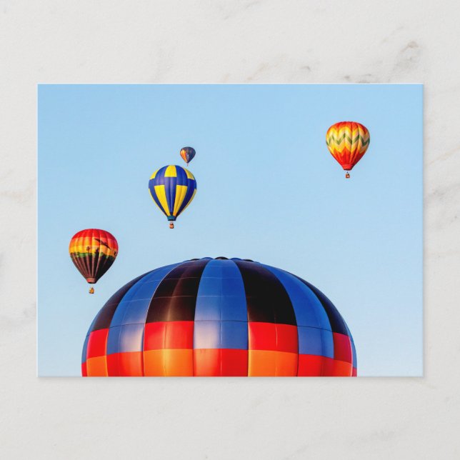 Postal Globos de aire caliente (Anverso)