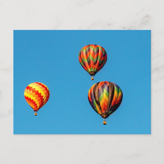 Postal Globos de aire caliente (Anverso)