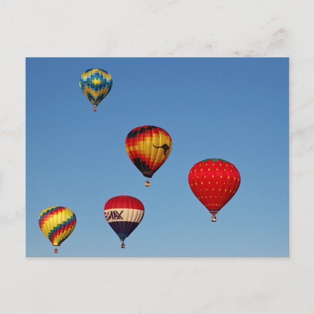 Postal Globos de aire caliente (Anverso)