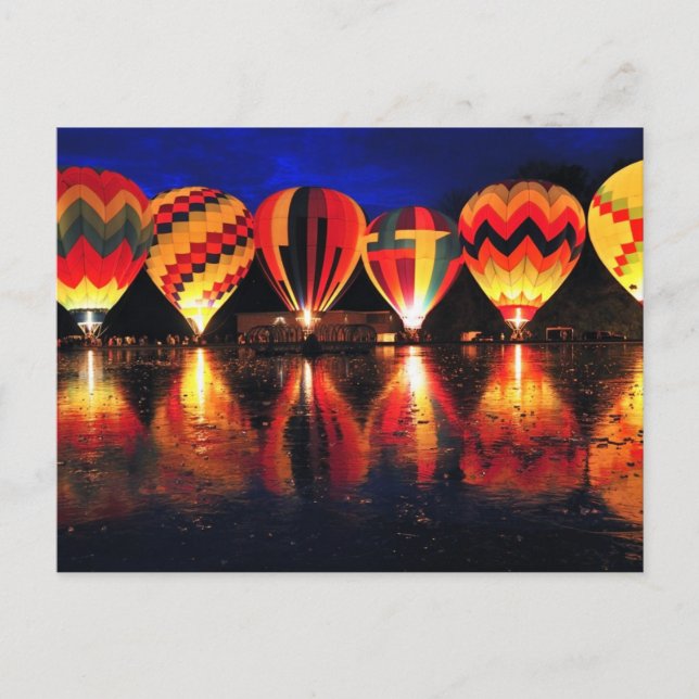 Postal Globos de aire caliente (Anverso)