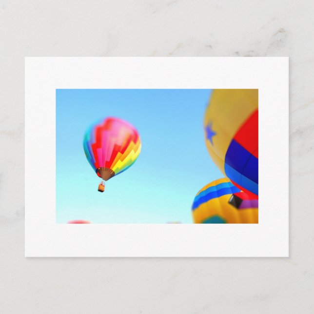 Postal globos de aire caliente (Anverso)
