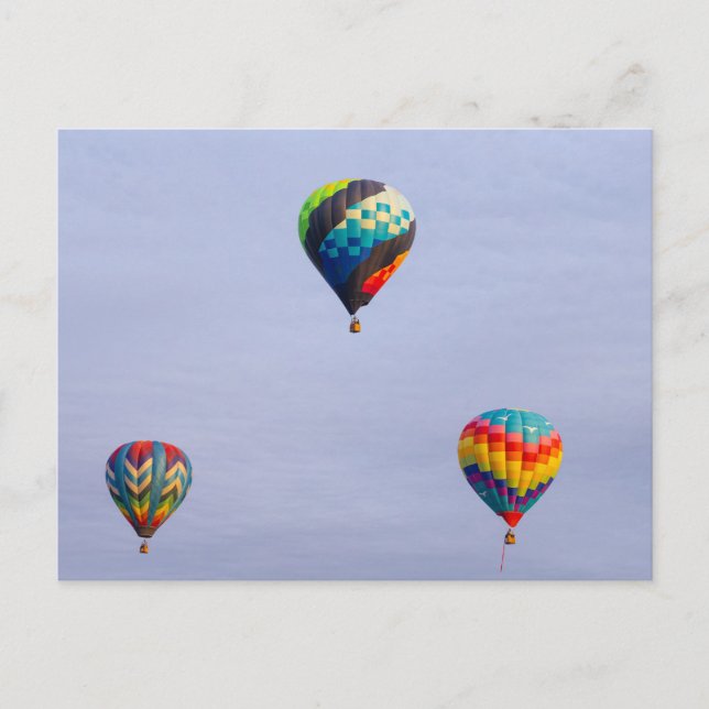 Postal Globos de aire caliente (Anverso)