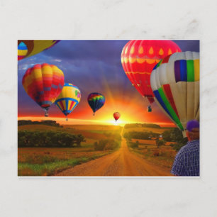 Postal Globos de aire caliente