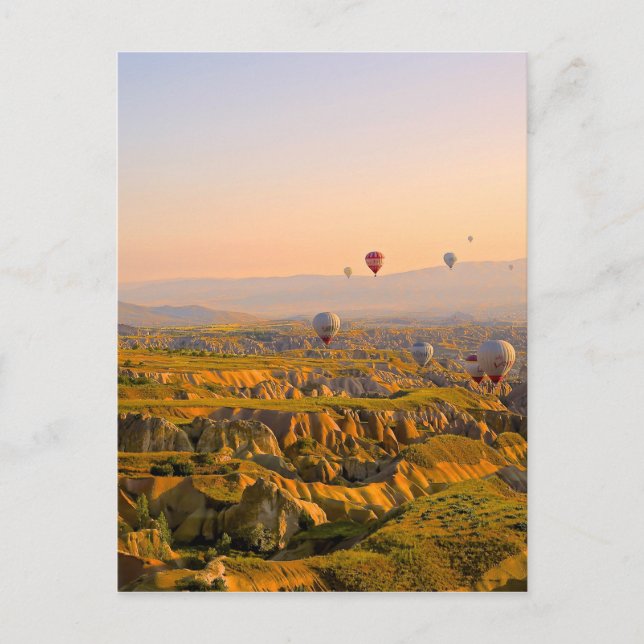 Postal Globos de aire caliente (Anverso)