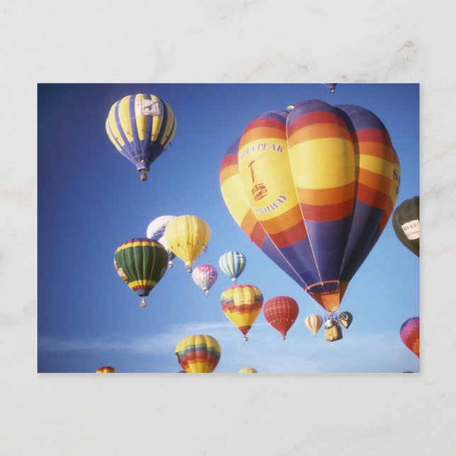Postal Globos de aire caliente (Anverso)