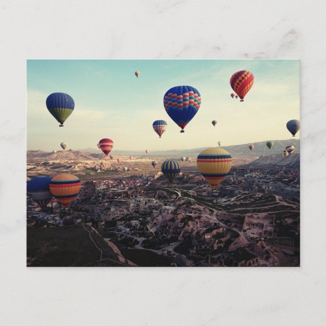 Postal Globos de aire caliente Cappadocia Turquía (Anverso)
