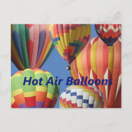 Postal Globos De Aire Caliente En Colores Luminosos! Post