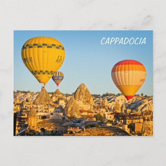 Postal Globos de aire caliente sobre Cappadocia (Anverso)
