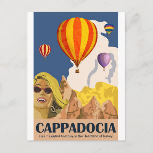 Postal Globos de aire caliente sobre Cappadocia