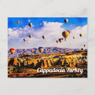 Postal Globos de aire coloridos. Cappadocia, Turquía.