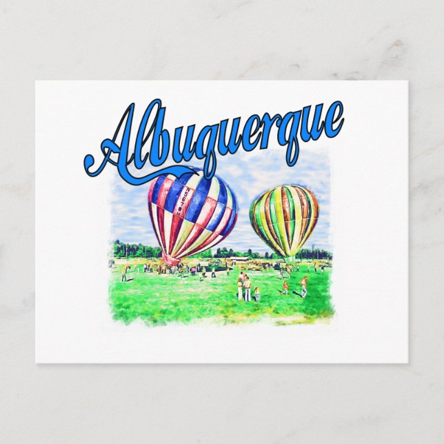 Postal Globos de Albuquerque (Anverso)