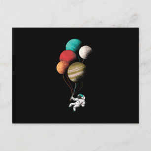Postal Globos de astronauta