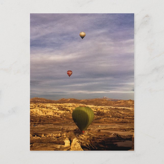 Postal Globos de Cappadocia (Anverso)