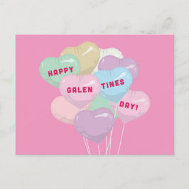 Postal Globos de conversación de Galentine - U R BADASS