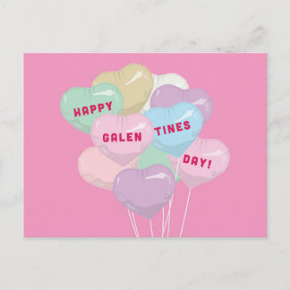 Postal Globos de conversación de Galentine - XOXO