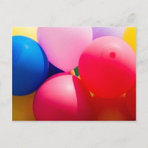 Postal Globos de juguete coloridos