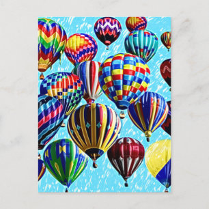 Postal Globos del aire caliente