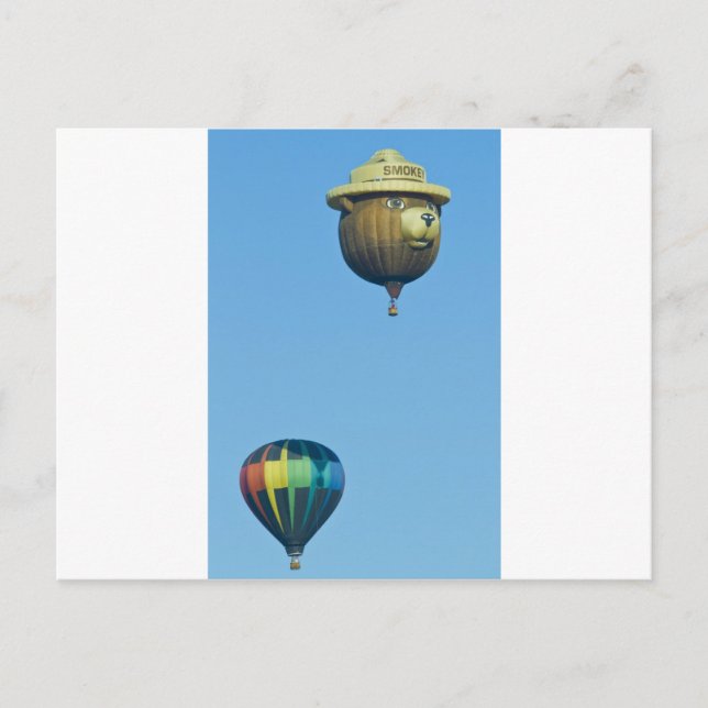 Postal Globos felices (Anverso)