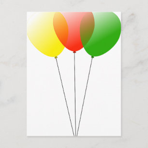 Postal Globos globos personalizado personalizar aniversar