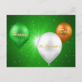 Postal Globos irlandeses en el Día de San Patricio - post