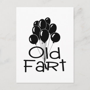 Postal Globos negros anticuados