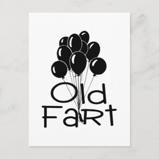 Postal Globos negros anticuados