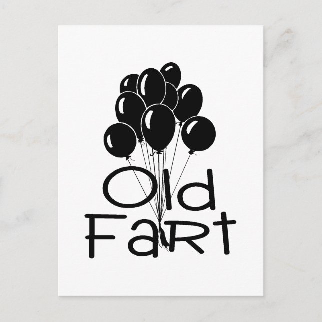 Postal Globos negros anticuados (Anverso)