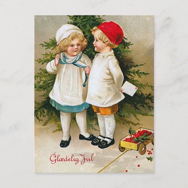 Postal "Gloedelig Jul" (Anverso)