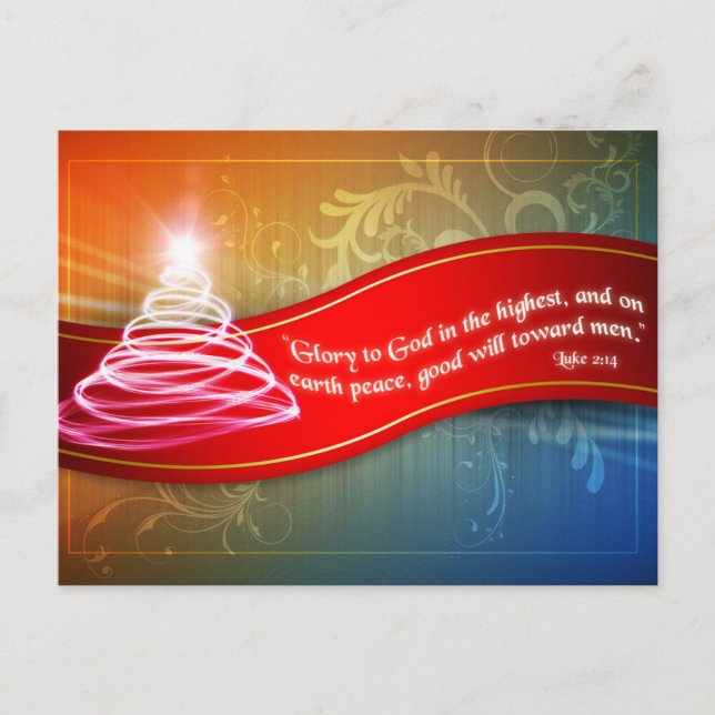 Postal Gloria a Dios (Anverso)