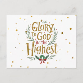 Postal Gloria A Dios En La Postcarta Más Alta