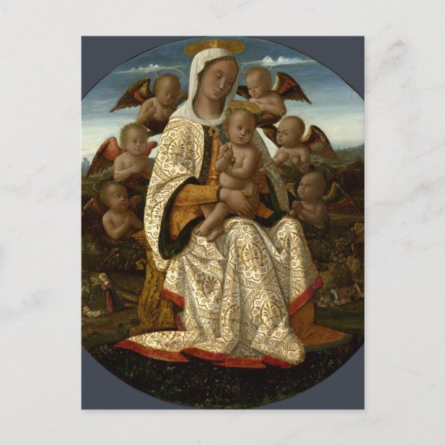 POSTAL GLORIA A JESÚS Y MARÍA (Anverso)