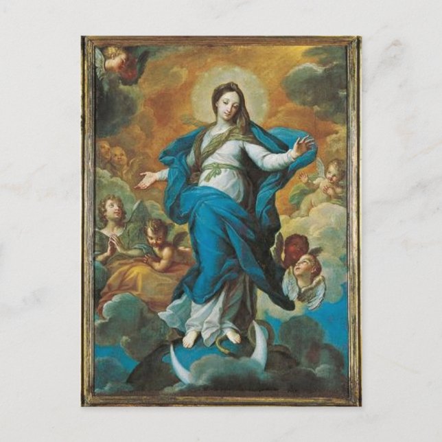 Postal Gloria a la Anunciación (Anverso)