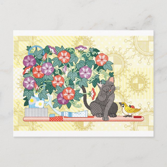 Postal Gloria de buenos días (Anverso)