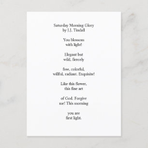 Postal Gloria de la Mañana del Sábado