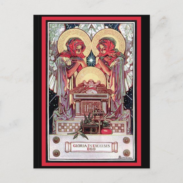 Postal Gloria en Excelsis Deo (Anverso)